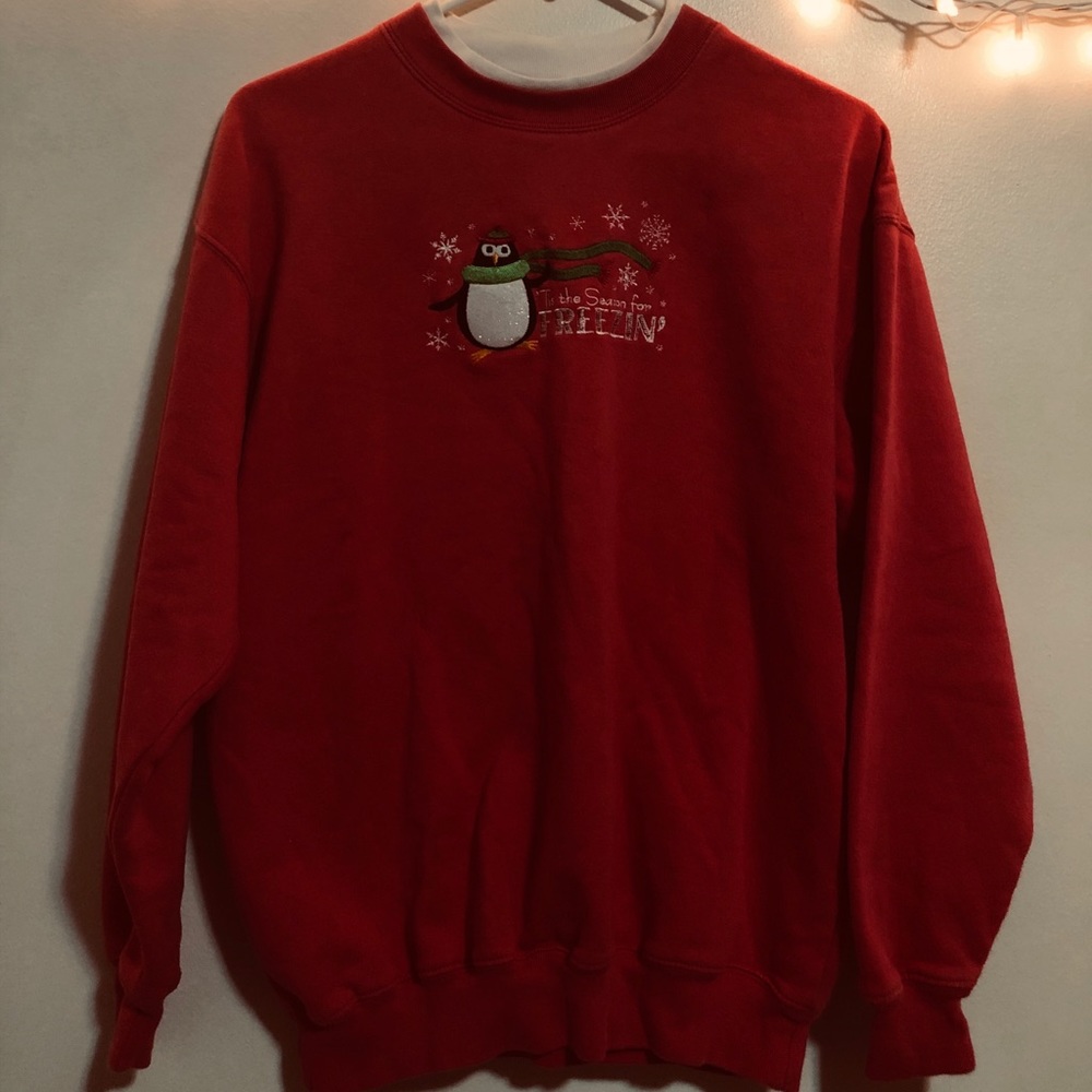 Adorable Vintage Style Penguin Sweater